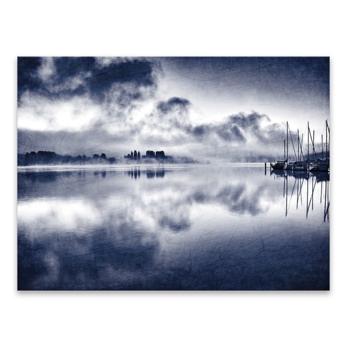 Indigo Sunset 30Inch x 40Inch Canvas Wall Art Bed Bath and Beyond