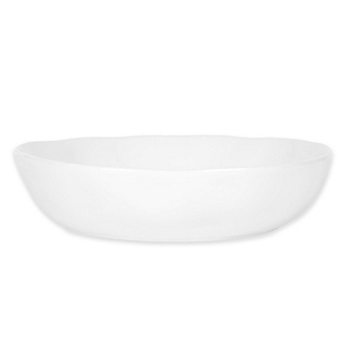 Everyday White&reg; by Fitz and Floyd&reg; Organic Shape Low Bowl in White. View a larger version of this product image.