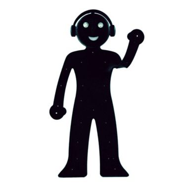 Walter + Ray Bendyman Phone Stand and Booklight in Black. View a larger version of this product image.