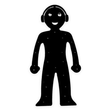 Walter + Ray Bendyman Phone Stand and Booklight in Black. View a larger version of this product image.