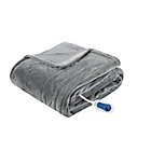 Alternate image 0 for Beautyrest Heated Plush Oversized Solid Throw in Grey