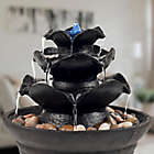 Alternate image 2 for Pure Garden Cascading 3-Tier LED Fountain in Black with Pump