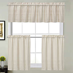 Sophia Kitchen Window Curtain Tier Pair, Valance and Swag