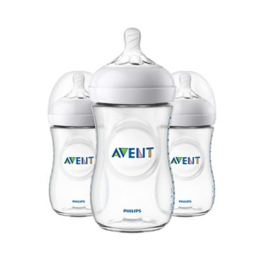 Philips Avent Natural 3-Pack 9 oz. Bottles in Clear. View a larger version of this product image.