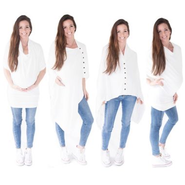 Zalamoon Maternity Infinity Shawl in Ivory. View a larger version of this product image.