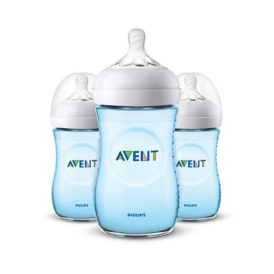 avent blue baby bottles