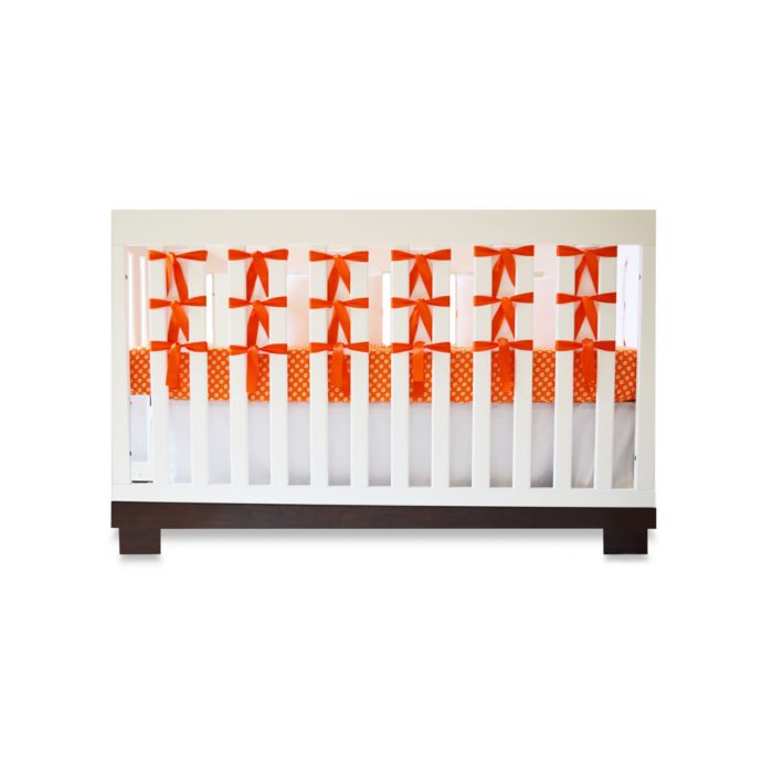 Oliver B Orange 3 Piece Crib Bedding Set And Accessories Bed