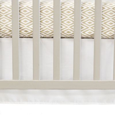 white crib skirt