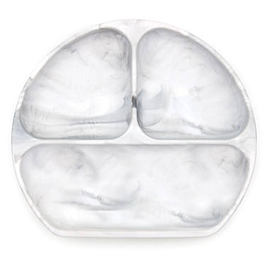 Bumkins&reg; Silicone Grip Toddler Dish in Marble. View a larger version of this product image.