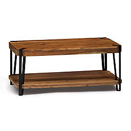 Alterre Ryegate 48-Inch Live Edge Wood and Metal Coffee Table