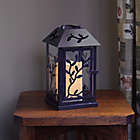 Alternate image 3 for Metal Vine Lantern with LED Candle and Timer in Black