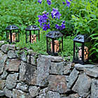Alternate image 6 for Metal Vine Lantern with LED Candle and Timer in Black