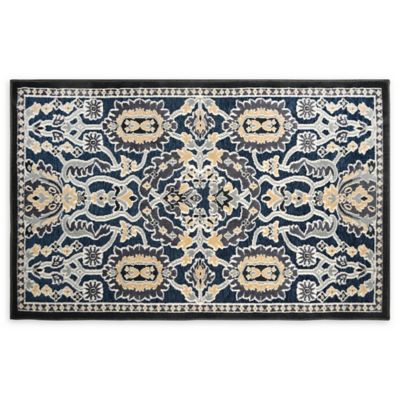 3 Sizes Non-Skid Backing Black Home Dynamix Floor Mat Area Accent Rug 