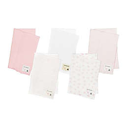 Burt&#39;s Bees Baby&reg; 5-Pack Organic Cotton Burp Cloths in Pink