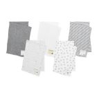 Alternate image 0 for Burt's Bees Baby&reg; 5-Pack Organic Cotton Burp Cloths in Grey