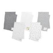 Burt's Bees Baby&reg; 5-Pack Organic Cotton Burp Cloths in Grey