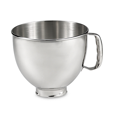KitchenAid&reg; 5 qt. Polished Stainless Steel Bowl with Handle. View a larger version of this product image.