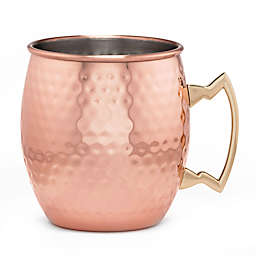 Cambridge Silversmiths 4-Piece Hammered Moscow Mule Mug Set in Copper