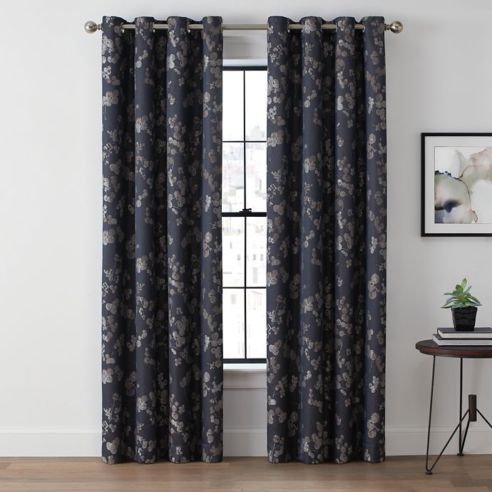 Brookstone® Harris Botanical Grommet 100% Blackout Window Curtain Panel