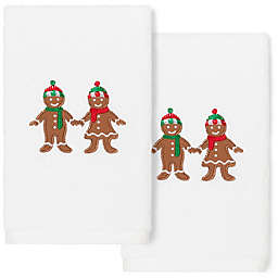Linum Home Textiles Christmas Gingerbread Hand Towels (Set of 2)