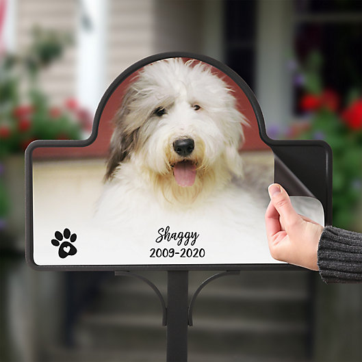 Alternate image 1 for Pet Photo Memorial Personalized Magnetic Garden Sign