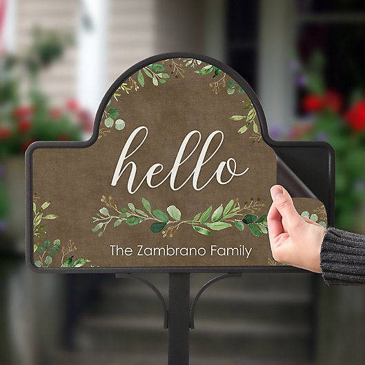 Alternate image 1 for Greenery Welcome Personalized Magnetic Garden Sign