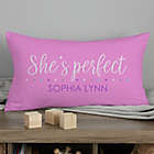 Alternate image 0 for Baby Girl&#39;s Story Personalized 12-Inch x 22-Inch Lumbar Keepsake Pillow