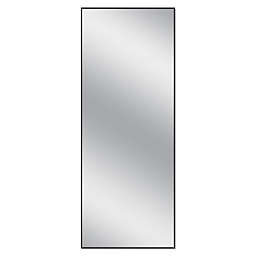 Head West 25-Inch x 64-Inch Rectangle Studio Float Leaner Mirror in Black
