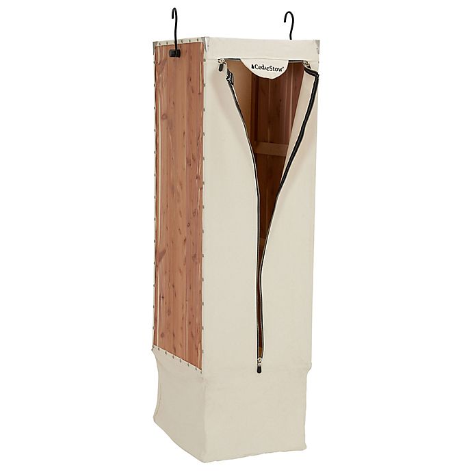 Household Essentials® Cedar Stow Long Garment Bag Hanging Wardrobe in Natural | Bed Bath and ...