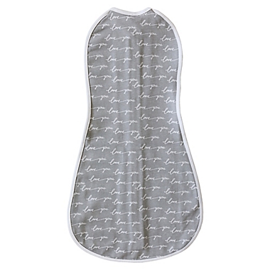 Woombie&reg; Size 0-3M Love You Air&reg; Swaddle in Grey. View a larger version of this product image.