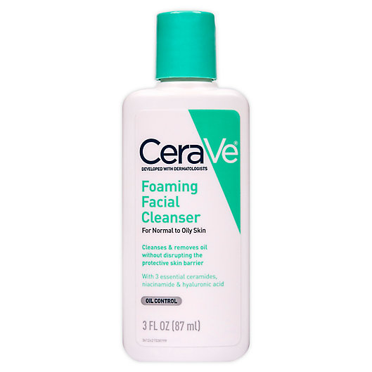 Alternate image 1 for CeraVe® 3 fl. oz. Foaming Facial Cleanser