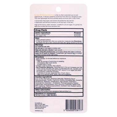 CeraVe&reg; .45 oz. Sunscreen Stick with SPF 50. View a larger version of this product image.