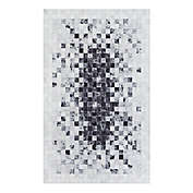 Couristan&reg; Hygee Blocks 5&#39;3 x 7&#39;6 Area Rug in White/Black