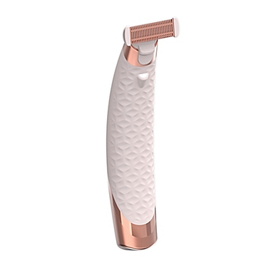 Flawless&reg; Nu Razor&trade; Hair Remover in White/Rose Gold. View a larger version of this product image.