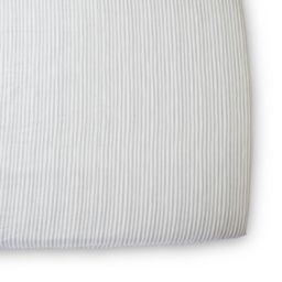 pehr Stripes Away Organic Cotton Fitted Crib Sheet in Pebble