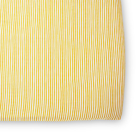Alternate image 1 for pehr Stripes Away Organic Cotton Fitted Crib Sheet