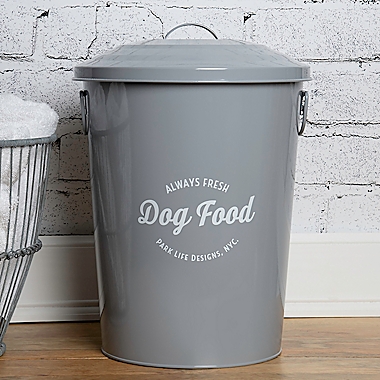 Park Life Designs&reg; Pet Life Andreas Pet Food Storage Bin in Grey. View a larger version of this product image.