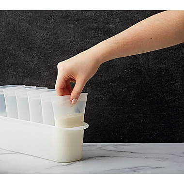 Zip Top Breast Milk Storage Set with Freezer Tray. View a larger version of this product image.