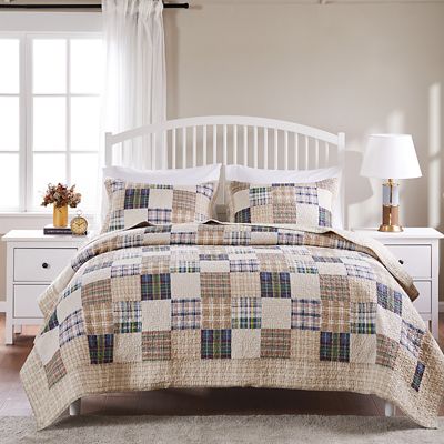 Greenland Home Fashions Oxford 3-Piece Reversible Quilt Set