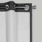 Alternate image 2 for Mercantile Hawthorne 84-Inch Grommet Light Filtering Lined Curtain Panel in Charcoal (Single)