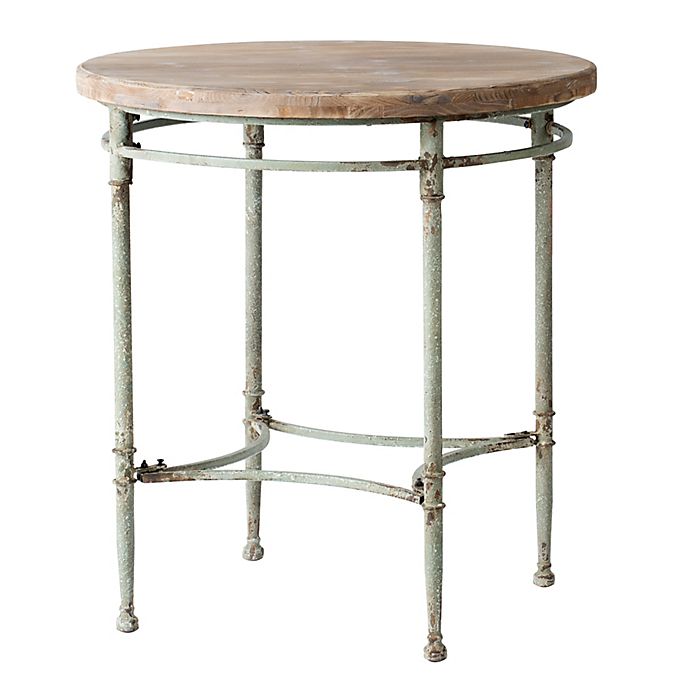 Patina Iron 30 Inch Round Accent Table, 30 Inch Round End Table