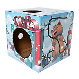 Kitty Cardboard Designer Meowy Christmas Box For Cats