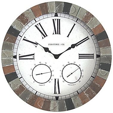 FirsTime &amp; Co.&reg; Garden Stone Outdoor Clock. View a larger version of this product image.