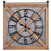 FirsTime &amp; Co.&reg; Fieldhaven Farmhouse Barn Door Clock