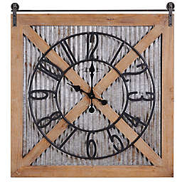 FirsTime & Co.® Fieldhaven Farmhouse Barn Door Clock