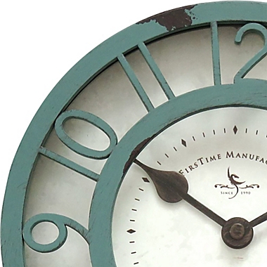 FirsTime &amp; Co.&reg; Sage Raised Farmhouse 8-Inch Wall Clock in Sage Green. View a larger version of this product image.