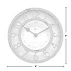 Alternate image 3 for FirsTime &amp; Co.&reg; Sage Raised Farmhouse 8-Inch Wall Clock in Sage Green