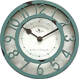 FirsTime & Co.® Sage Raised Farmhouse 8-Inch Wall Clock in Sage Green