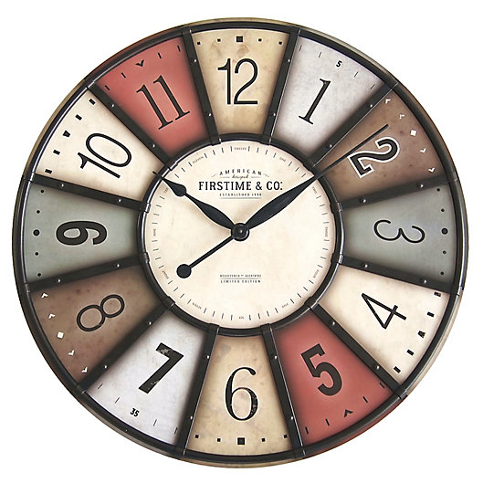 Alternate image 1 for FirsTime & Co.® Color Motif Farmhouse Wall Clock