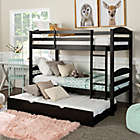 Alternate image 4 for Forest Gate&trade; Twin Over Twin Bunk Bed with Trundle in Black